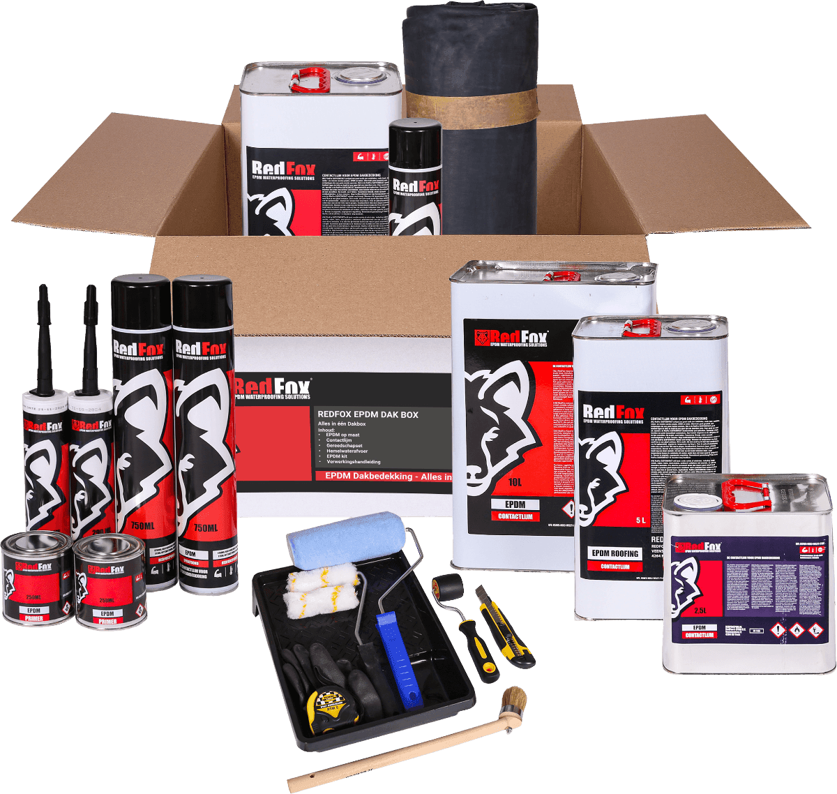 Redfox EPDM Box compleet pakket