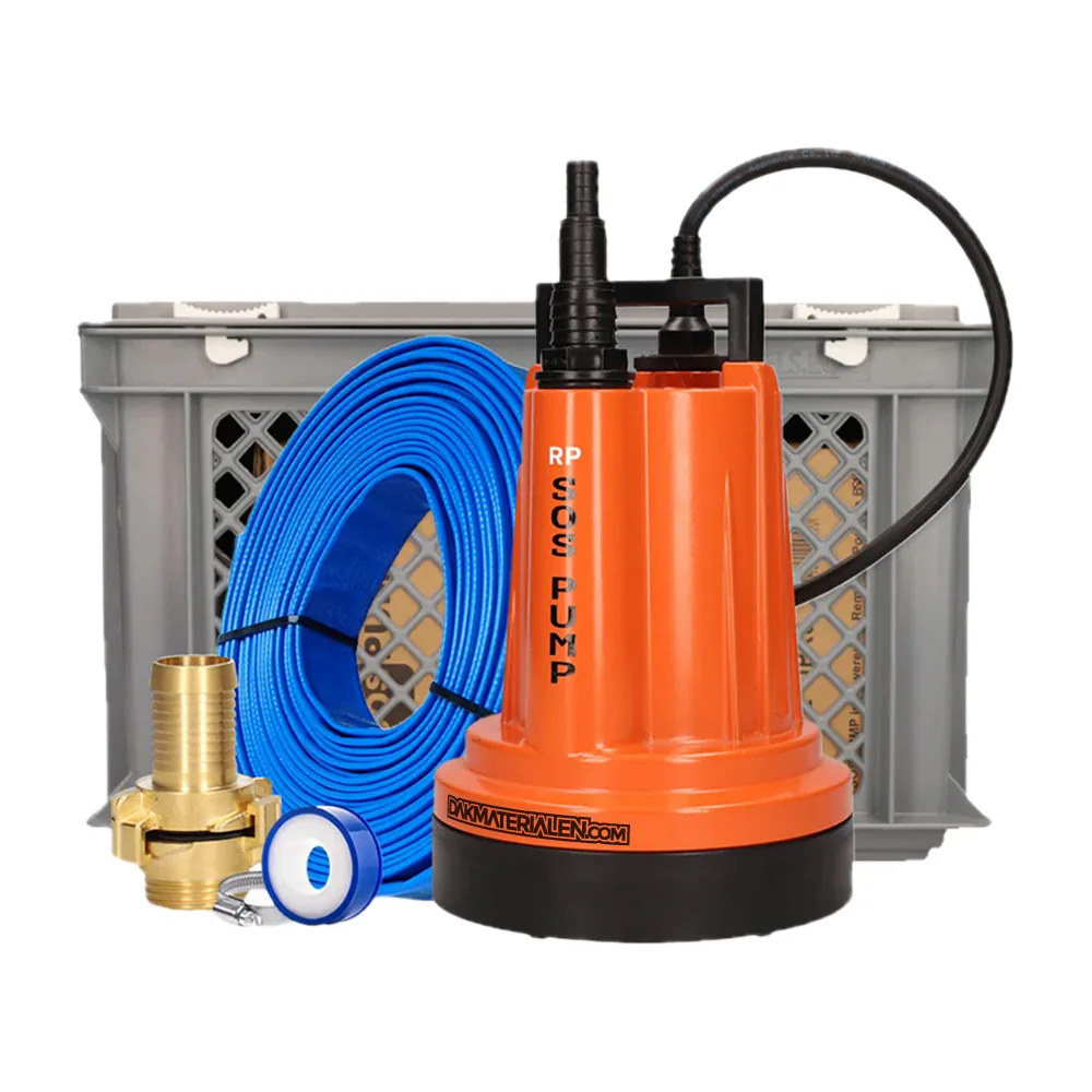 Vlakzuigende dompelpomp Pro Set 5000 liter per uur (SOS PUMP Plus)